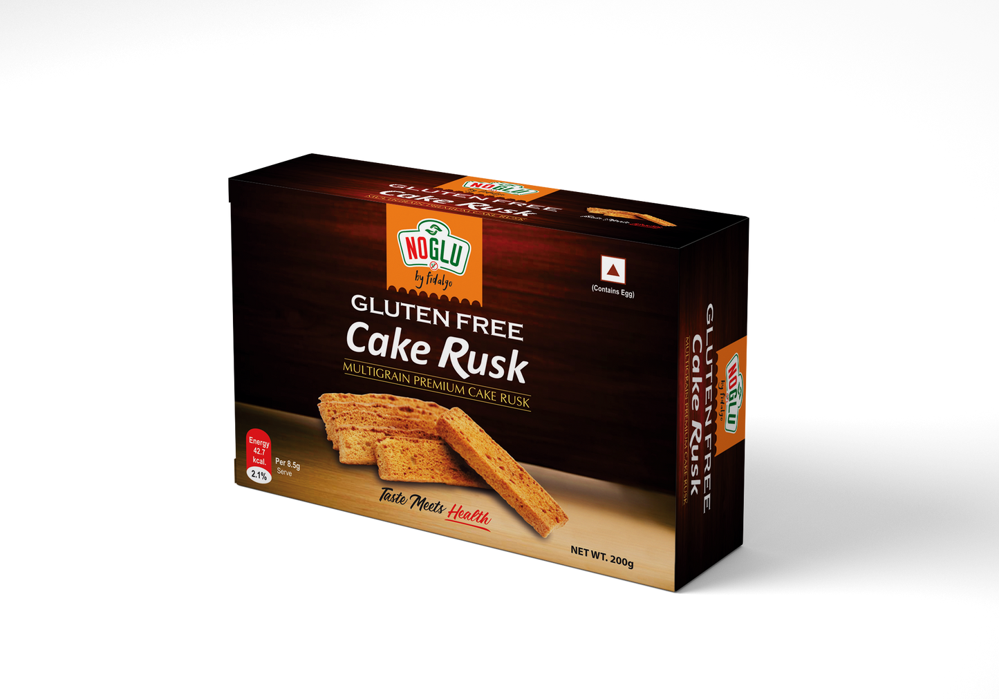 NOGLU (By Fidalgo) Gluten-Free Multigrain Cake Rusk | 200gm | Certified Gluten-free