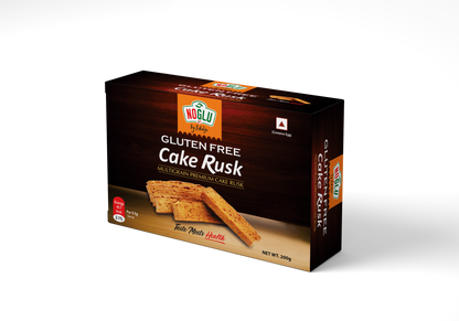 NOGLU (By Fidalgo) Gluten-Free Multigrain Cake Rusk | 200gm | Certified Gluten-free