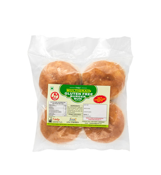 NOGLY (By Fidalgo) Gluten-Free Multigrain Burger Buns | Pack of 4