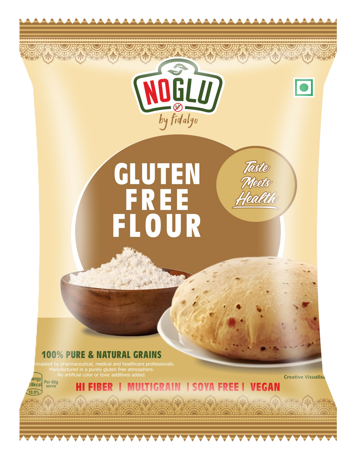 NOGLU Gluten-free Flour 1 Kg | 100% Certified Gluten-Free | Multigrain