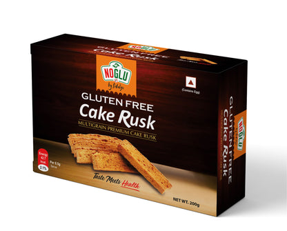 NOGLU (By Fidalgo) Gluten-Free Multigrain Cake Rusk | 200gm | Certified Gluten-free